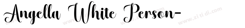 Angella White Person字体转换